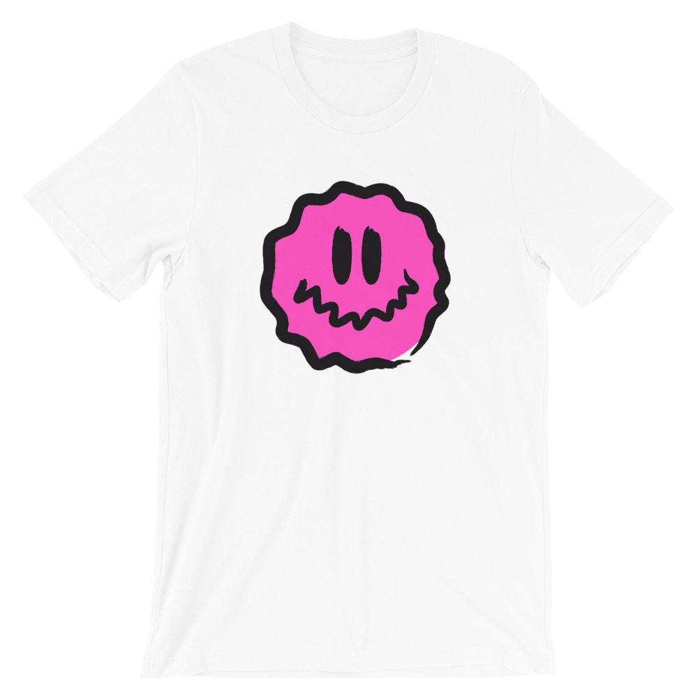 pink antsyface short-sleeve unisex t-shirt