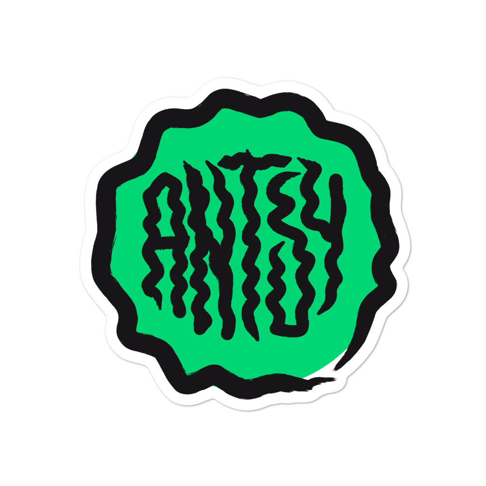 green antsy sticker - 4x4