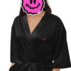 the front of a drag queen sating robe black